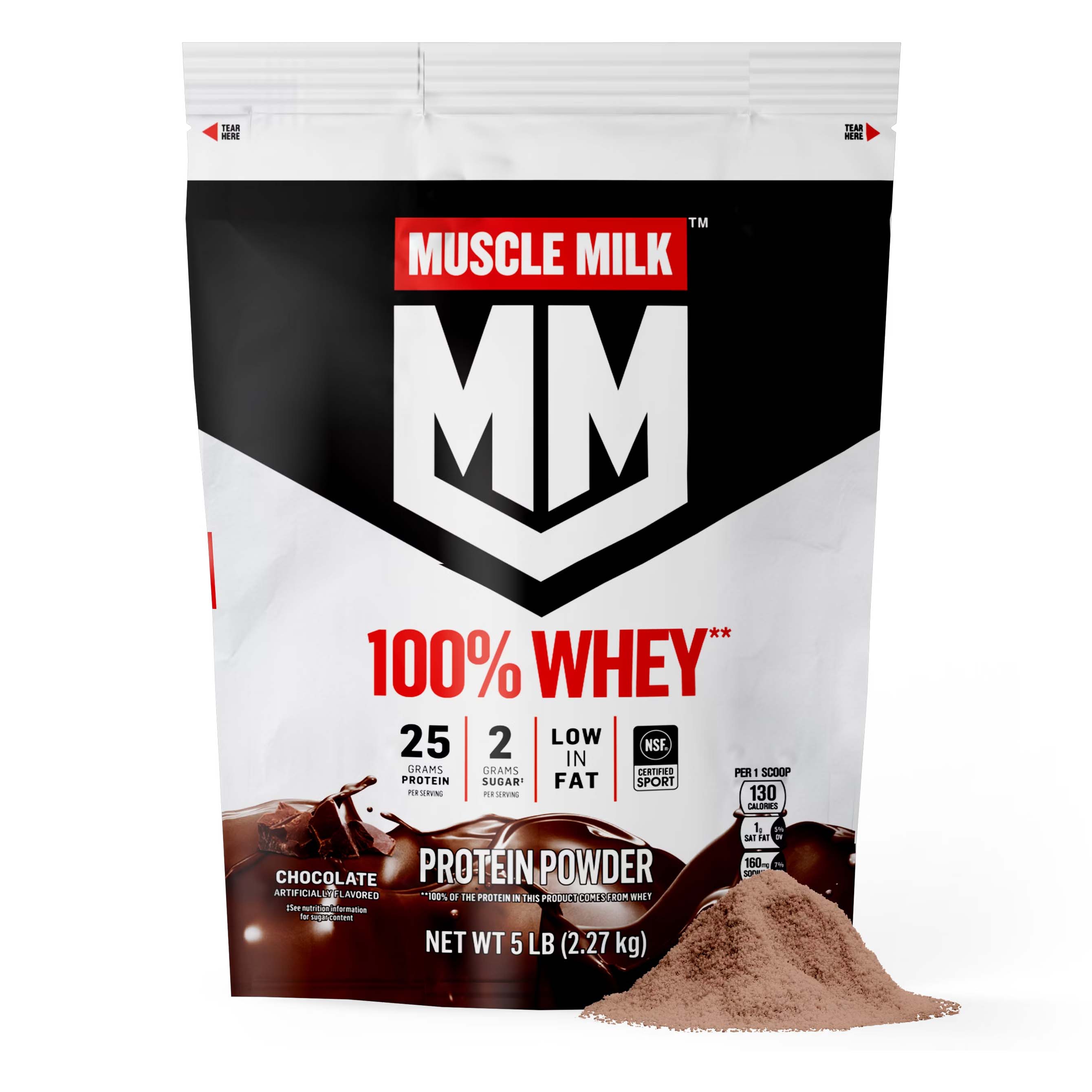 Chocolate Gatorade Muscle Milk 100% Whey Protein Powder (5 Pound) Protein Powder | 4812WCAQU