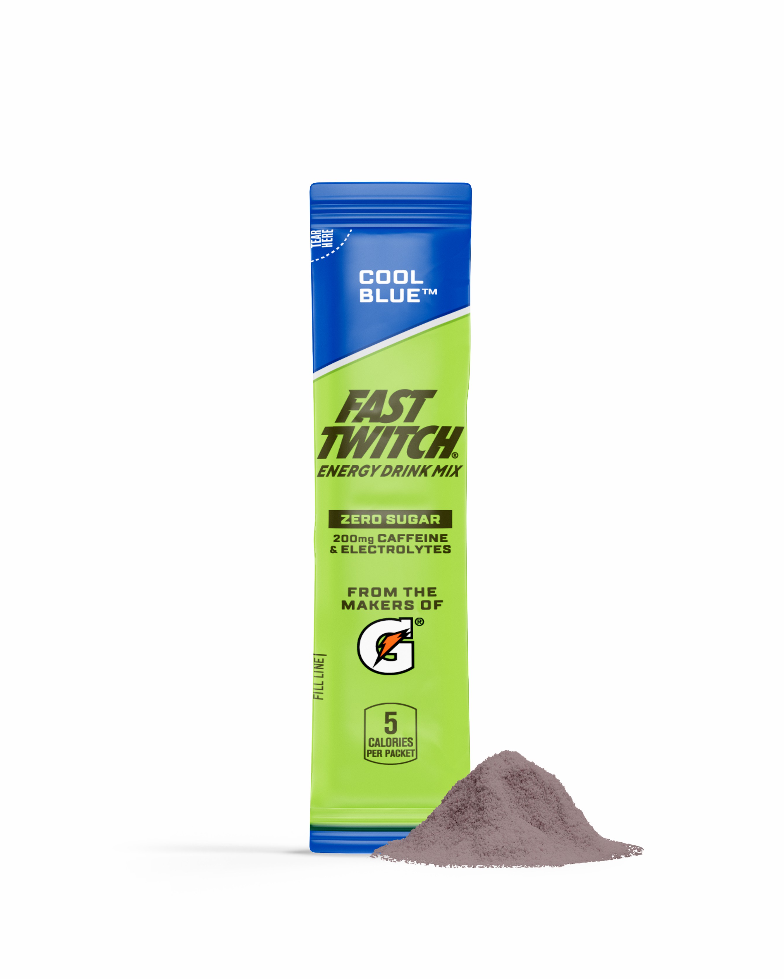 Cool Blue Gatorade Fast Twitch Powder Sticks (40 sticks) Powders | 0769ROCSM