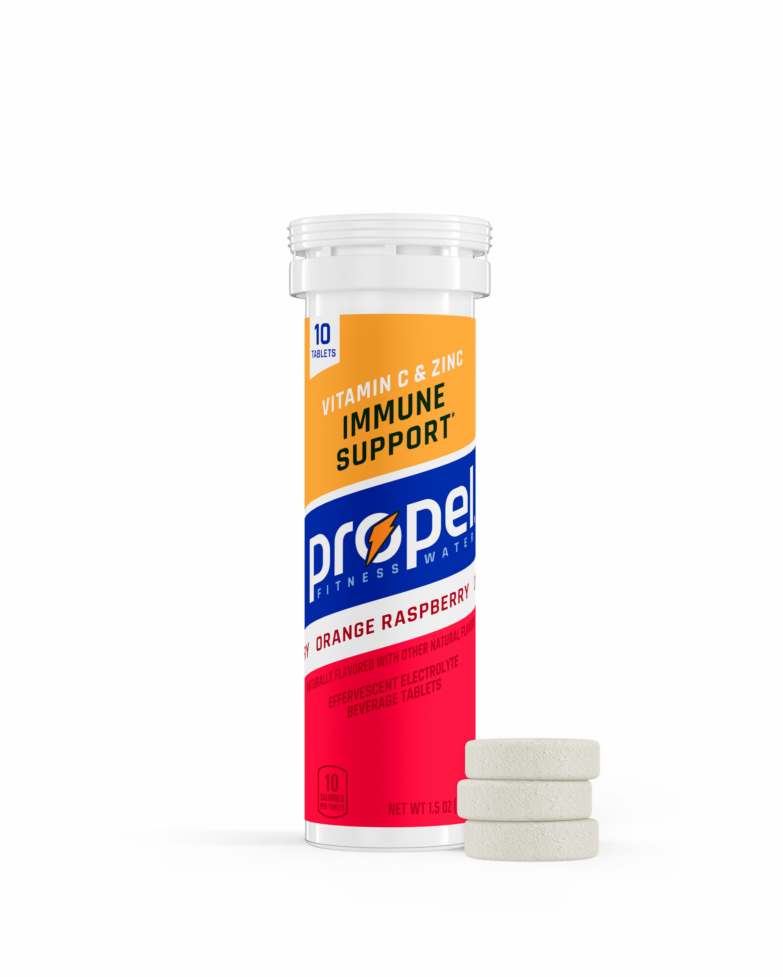Orange Raspberry Gatorade Propel Immune Support Tablets (3 tubes) Tablets | 8719BDNFV